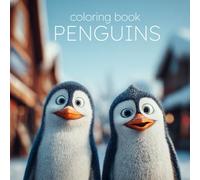 Penguin Arctic Snow Coloring Book - 45 Winter Wonderland Illustrations | Cute Penguins, Snowy Scenes & More for Kids & Adults by mediamake.de