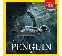 Penguin Calendar 2026: A Year of Playful and Social Penguins in the Wild | Kalender Calendario Calendrier