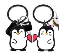 Penguin Charms - Portable 3D Figure Keychain, Small Bird Animal Toy, Resin Hanging Pendant Ornament | Cute Miniature Bag Accessory For Backpack Purse Handbag School Satchel Wallet Tote Luggage Gift