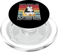 Penguin Eso es lo Que Hago Jugar Videojuegos y olvido Cosas PopSockets PopGrip para MagSafe