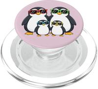 Penguin Family Sunglasses Graphic Aquatic Bird Lover Penguin PopSockets PopGrip para MagSafe