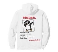 Penguin Fun Missing But Why Mountains Backprint Sudadera con Capucha
