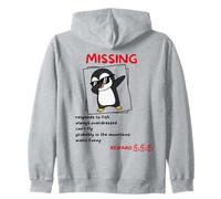 Penguin Fun Missing But Why Mountains Backprint Sudadera con Capucha