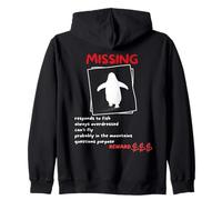 Penguin Fun Missing But Why Mountains Sudadera con Capucha
