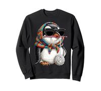 Penguin Granny - Hilo Cuadrado de Ganchillo para Amantes de Ganchillo Sudadera