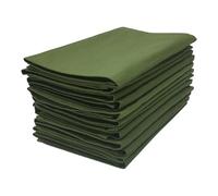 Penguin Home Juego de 12 servilletas de Tela Reutilizables de 45 x 45 cm, 100% algodón, Tejido de Sarga teñido, Suaves y duraderas, hoteles, restaurantes y Eventos, Color Verde Menta,