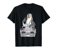 Penguin Lover Hip Hop Niños Música Niños Pingüino Camiseta