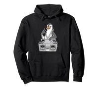 Penguin Lover Hip Hop Niños Música Niños Pingüino Sudadera con Capucha