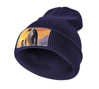 Penguin Mama And Little - Gorro suave para hombre, gorro de invierno cálido y holgado para mujer