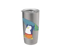Penguin nada es mejor que el Surf Vaso térmico de acero inoxidable de doble pared