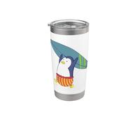 Penguin nada es mejor que el Surf Vaso térmico de acero inoxidable de doble pared