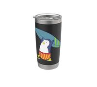 Penguin nada es mejor que el Surf Vaso térmico de acero inoxidable de doble pared