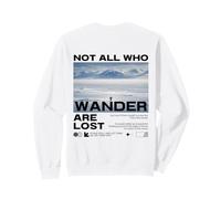 Penguin Not All Who Wander Are Lost But Why Backprint Sudadera