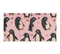 Penguin Peach - Carpeta dorada de San Valentín de 1-1/2 pulgadas, 3 anillas con cubierta de bolsillo, 1 paquete de carpetas surtidas, 200 hojas