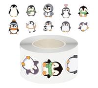 Penguin Stickers - PVC Self- 500pcs 6x6x3cm 2.5cm - Cute Cartoon Penguin Label Scrapbook Craft - Kids Teens Scrapbook Water Bottle Phone