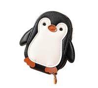 Penguin Wallet, Penguin Accordion Purse, Animal Coin Wallet, Large Capacity Storage Design, PU Leather Finish, Wide Opening Access Structure, for Travel Work School Office Use