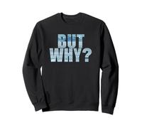 Penguin Wandering Off - But Why Mountains Text Graphic Sudadera