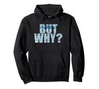 Penguin Wandering Off - But Why Mountains Text Graphic Sudadera con Capucha