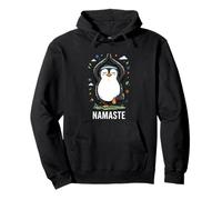 Penguin Yoga Namaste Pose Meditation Cartoon Sudadera con Capucha
