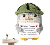 Penguin11 Crochet Animal Crochet Penguin Shaped Decorative Desk Bookshelf11