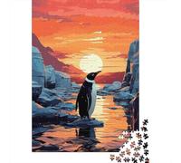 PenguinPainting Rompecabezas ArcticSunset 1000 Piezas de Papel Reciclado Adultos Y Mayores De 12 Años Difícil y Desafiante 70x50cm/1000pcs