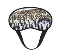 Penguins in The Snow - Máscara opaca para dormir con orejeras, para viajes, yoga, meditación