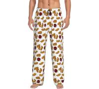 PENGYVV Flying Carpet Ride - Pantalones de pijama para hombre, pantalones largos para dormir, pantalones de descanso con cintura elástica, regalos para hombres, Nugget de pollo frito, XXXL