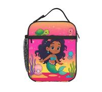 PENGYVV Lonchera unisex para pesca, lubina, asa desmontable, reutilizable, aislada, portátil, bolsa de almuerzo para escuela, trabajo, picnic, viajes