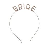 PENIKOKO 1 pieza Diadema de Novia Bride con Diseño de Letras y Rhinestones Accesorios de Cabello Elegantes para Bodas y Fiestas Despedida