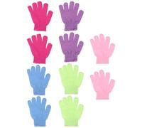 PENIKOKO 10 Guantes Exfoliantes de Ducha de Nylon Multicolor, Manoplas para Baño y Limpieza Corporal, 10 Piezas para Exfoliación Profunda y Cuidado Piel Hogar Color Color Aleatorio
