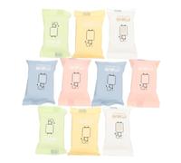 PENIKOKO 10 piezas Toallas Faciales Desechables Comprimidas Algodón Absorbentes y Portátiles para Viaje y Limpieza de Piel Pack de Unidades