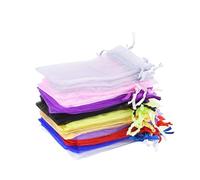 PENIKOKO 100piezas Bolsas de Organza Cordón para Obsequio de Boda Bolsas de Obsequio para Joyería para Envoltura Color Aleatorio Varios estilos