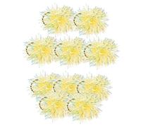 PENIKOKO 10piezas Coletero Pompones Brillantes Unidades Coleteros Elásticos de Colores para Fiestas de Animación Disfraces Actividades al Aire