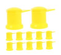 PENIKOKO 12 Piezas Indicadores para Tuercas de Rueda con Mangas Protectores Amarillos para Camiones y Camionetas Detectores de Apriete para Seguridad y Mantenimiento Preventivo