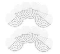 PENIKOKO 120 Piezas Protectores Calor Cabello con Escala Plantillas para Extensión de Pelo Almohadillas Aislamiento Térmico para Aplicación Segura y Precisa Salones Profesionales