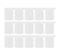 PENIKOKO 15 Piezas Bolsas de Red Espumosa para Jabón Cordón Ajustable 15 Piezas Redes Pequeñas para Fregar Jabón y Drenaje Rápido para Baño y Viaje