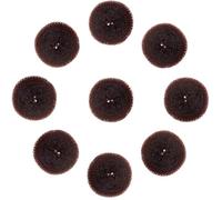 PENIKOKO 15 Piezas Moldeador de Moños Pequeños para Cabello Café, Accesorio para Moños de Ballet para Mujeres y Niñas, Organizador de Donas para Peinados de Recital y Uso Diario