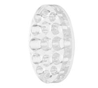 PENIKOKO 15agujeros Portavasos de Tatuaje Organizador de Plástico con Orificios Bandeja para Vaso de Pigmento Ovalado Soporte para Contenedor para Salones y Artistas