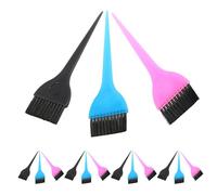 PENIKOKO 18 Piezas Pinceles de Tinte para Cabello con Peine Aplicador Mango Antideslizante Ergonómico Cepillos Plásticos para Salón y Uso Casa Herramientas Precisas para Mechas Decoloración