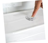 PENIKOKO 2 Botones de Descarga para Tanque de Inodoro Diseño Unipolar, Superficie Lisa y Material ABS, Repuesto para Uso Residencial