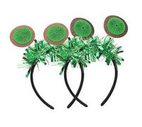 PENIKOKO 2 Diademas Cabello Decorativas de Fieltro en Forma de Fruta Verde, Cómodas para Fiestas y Presentaciones para Niñas y Jóvenes