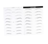 PENIKOKO 2 Hojas Pegatinas Impermeables para Cejas Realistas con Efecto Pelo Maquillaje Fácil y Duradero para Mujer