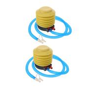 PENIKOKO 2 Juegos Bomba de Pie para Inflar Balones de Ejercicio y Juguetes Inflables, Kit Manual con Tapones y Extractor, Diseño Compacto Portátil para Yoga, Piscina y Deportes al Aire