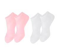 PENIKOKO 2 pares Calcetines Hidratantes Sebs para Pies Secos y Agrietados Exfoliante y Protección Suave Talla y Rosa