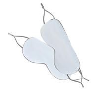 PENIKOKO 2 piezas Antifaz para Dormir Doble Cara de Seda Fría Transpirable y Ligero Bloquea Luz sin Presión para Hombres y Mujeres Azul Degradado Verano