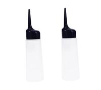 PENIKOKO 2 piezas Botella de Plástico para Peluquería Capacidad Grande Envase Recargable con Escala Diseño Inclinado para Aplicar Tintes y Champú Material Ecológico sin Olor para Salón y