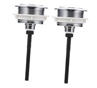 PENIKOKO 2 piezas Botón Pulsador Inodoro Abs Duradero Diseño Elegante y Resistente para Tanque Wc Compatible con Closestool Fácil Instalación y Superficie Antióxido
