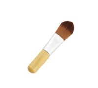 PENIKOKO 2 Piezas Cepillo de base pincel corto etiquetado hacer utensilio para aplicar brocha maquillaje brochas de maquillaje mini cosmético mini fundación De madera