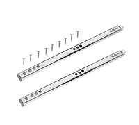 PENIKOKO 2 Piezas Correderas Dobles para Muebles Rieles Extraíbles Miniatura con Rodamientos de Bolas para Deslizamiento Suave y Silencioso de Instalación Fácil y Uso Bidireccional