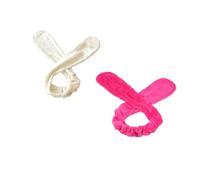 PENIKOKO 2 piezas Diademas de Peluche con Orejas de Conejo Suaves y Flexibles de Unidades Colores Beige y Accesorio Cómodo para Proteger el Cabello al Lavar el Rostro Color Color Aleatorio